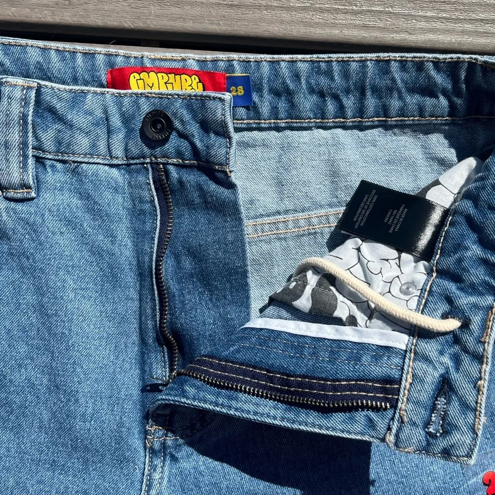 Empyre; Unwind; Iconic Ultra Wide Leg; 'Blake'; Medium Blue Jeans; NWT; 28W - Picture 7 of 11